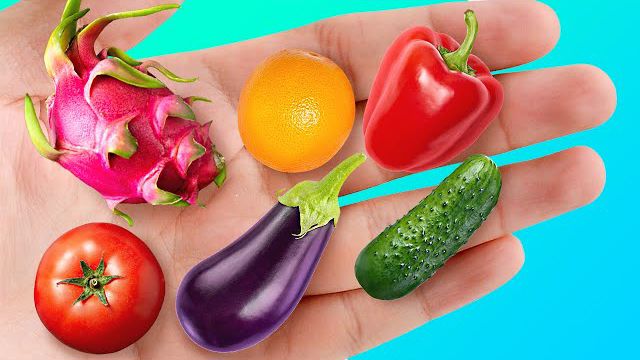 روش مینیاتوری ساخت میوه و سبزیجات برای سرگرمی