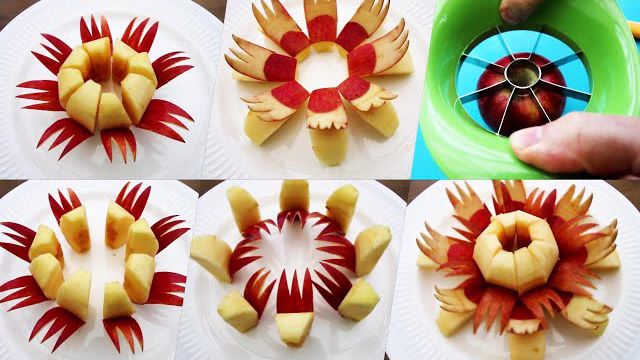 ایده‌های شگفت انگیز میوه آرایی با سیب در چند دقیقه