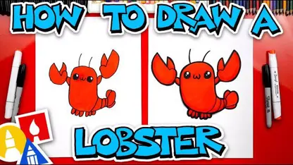 آموزش نقاشی به کودکان "خرچنگ" در چند دقیقه