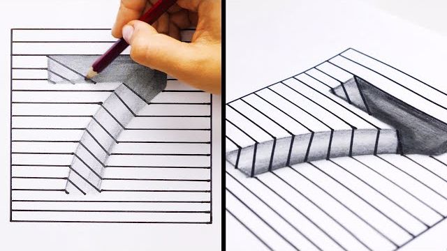 روشهای ساده برای کشیدن نقاشی‌های سه بعدی به همراه یادگیری