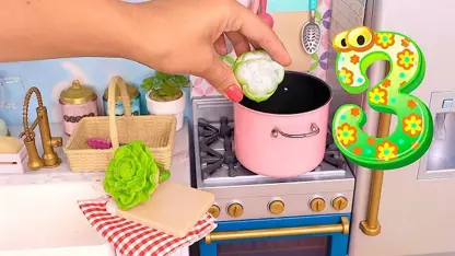 کاردستی برای عروسک - پختن سوپ سبزیجات برای سرگرمی