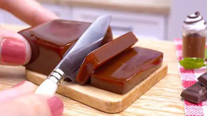 ترفند آشپزی مینیاتوری کیک - دسر نرم با شکلات و شیر