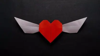اموزش اوریگامی برای ساخت قلب پرنده در چند دقیقه