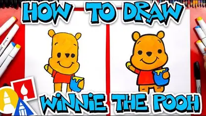آموزش نقاشی کودکان "خرس بامزه پو" در چند دقیقه