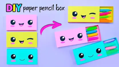 ترفند های ساخت جعبه مداد با کاغذ برای کودکان
