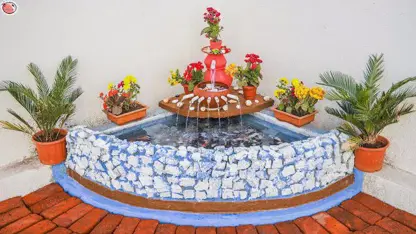 ترفند دکوراسیون - ساخت آکواریوم آبشاری زیبا برای باغ