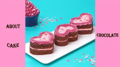 ترفند تهیه کیک قلب شکلاتی در یک نگاه