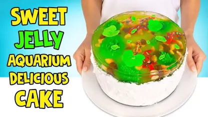 طرز تهیه ژله - آکواریوم ژله ای شیرین در یک ویدیو