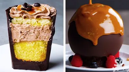 چند روش جالب برای تزیین دسر های شکلاتی که بسیار خوشمزه هستند!