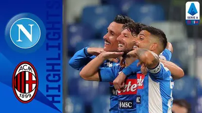 خلاصه بازی میلان 2-2 ناپولی در لیگ سری آ ایتالیا