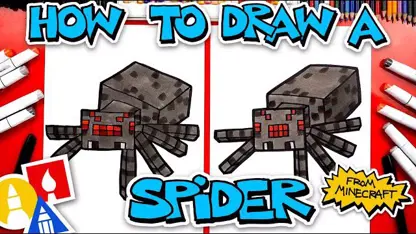 آموزش نقاشی به کودکان - عنکبوت در یک نگاه