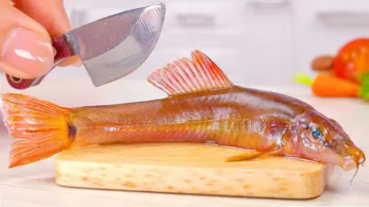 آشپزی مینیاتوری - تهیه ماهی مینیاتوری برای سرگرمی