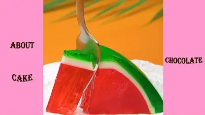طرز تهیه ژله هندوانه خوشمزه در یک ویدیو