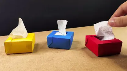 آموزش اوریگامی - جعبه دستمال کاغذی در یک ویدیو
