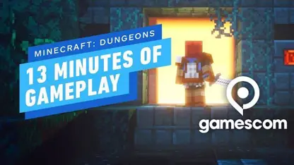 13 دقیقه اول از بازی minecraft: dungeons در گیمزکام 2019