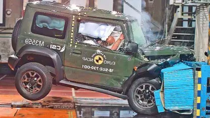ماشین (Suzuki Jimny (2019 در تست تصادف رو سفید نبود