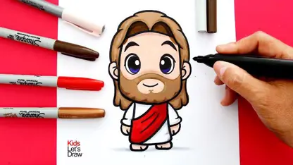 نقاشی به کودکان - عیسی مسیح برای کریسمس