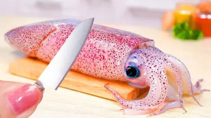 تهیه ماهی مرکب ترد برای سرگرمی