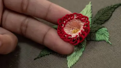 آموزش گلدوزی با دست - هنر گل طبیعت در یک نگاه
