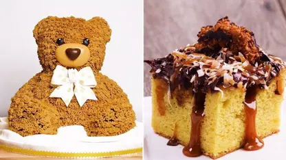 اموزش ویدیویی 10 ایده جالب برای درست کردن کیک و دسر ها