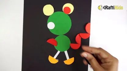 کاغذ برای کودکان ساختن موش با دایره