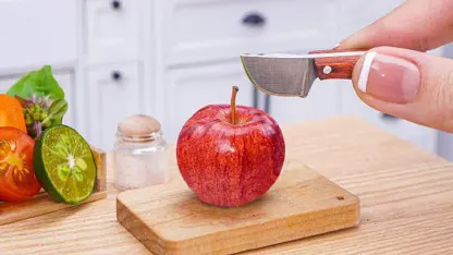 ترفند آشپزی مینیاتوری - طرز تهیه خورش سیب