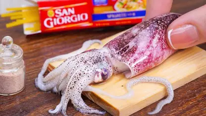 ترفند آشپزی مینیاتوری - پاستا غذاهای دریایی