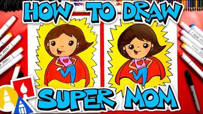 آموزش نقاشی کودکان - سوپر مامان در چند دقیقه