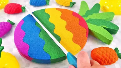 شن بازی کودکان - برش آناناس رنگی برای سرگرمی