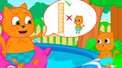 کارتون خانواده گربه این داستان - برای کودکان شنا ممنوع