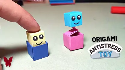 آموزش اوریگامی - اسباب بازی ضد استرس برای سرگرمی