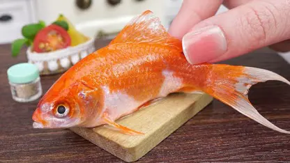 ترفند آشپزی مینیاتوری - ماهی با کره مینیاتوری