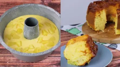 طرز تهیه کیک دونات آناناس برای عصرانه