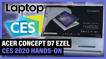 معرفی لپ تاپ concept d7 ezel ایسر در رویداد ces 2020