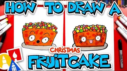 آموزش نقاشی به کودکان "کیک میوه ای" در چند دقیقه