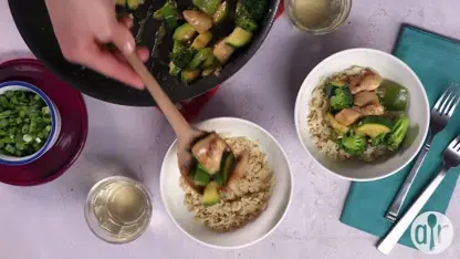 طرز تهیه خوراک مرغ و سبزیجات در یک دقیقه!