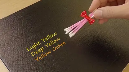 آموزش نقاشی با تکنیک آسان برای مبتدیان - برگهای زرد