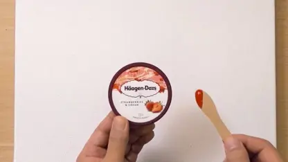 آموزش گام به گام نقاشی با تکنیک های آسان - کشیدن گل با چوب بستنی