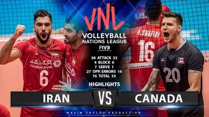 خلاصه بازی ایران 3 - کانادا 0 در لیگ قهرمانی والیبال 2019
