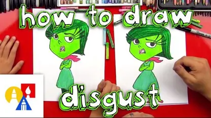 اموزش نقاشی به کودکان "disgust در inside out" در چند دقیقه
