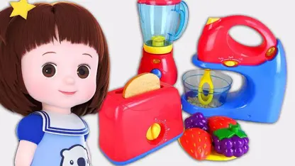 عروسک بازی کودکان این داستان "آب میوه و نان تست"