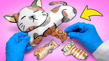 ترفند های کاردستی - بچه گربه های کاغذی برای سرگرمی