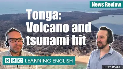 آموزش زبان انگلیسی - آتشفشان و سونامی