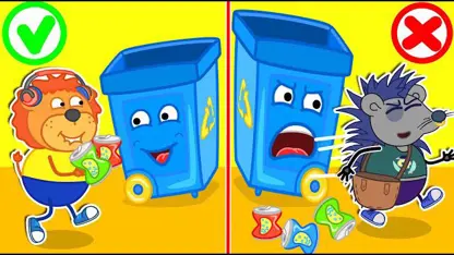 کارتون خانواده شیر این داستان - صحبت سطل زباله