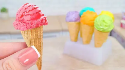 آشپزی مینیاتوری - هک بستنی رنگین کمان در یک نگاه