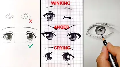 آموزش طراحی چشم با مداد با متد آسان در خانه
