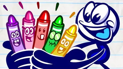 کارتون مداد این داستان - رنگ های رنگین کمان
