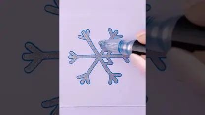 آموزش نقاشی برای مبتدیان - نحوه کشیدن دانه برف