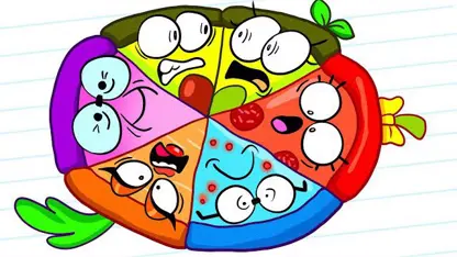 کارتون آووکادو این داستان - مهمانی پیتزا رنگی