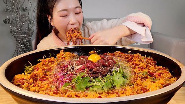 چالش فود اسمر Amiami غذای سنتی کره ای